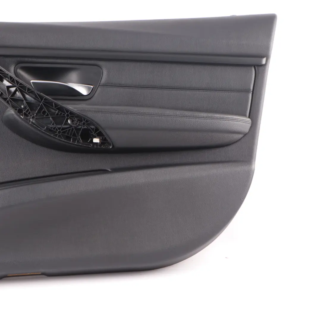 Door Card Front Right O/S Door Lining Trim Panel Black Leather to BMW F30 F31 with Part number 7279194 BMW F30 F31 Door Card Front Right O/S Door Lining Trim Panel Black Leather - SKU 7279194-2 - Part number 7279194