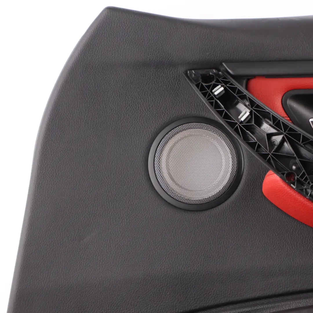 Front Right O/S Door Card Lining Panel Leather Red Black to BMW F30 F31 LCI with Part number 7279200 BMW F30 F31 LCI Front Right O/S Door Card Lining Panel Leather Red Black - SKU 7279200 - Part number 7279200