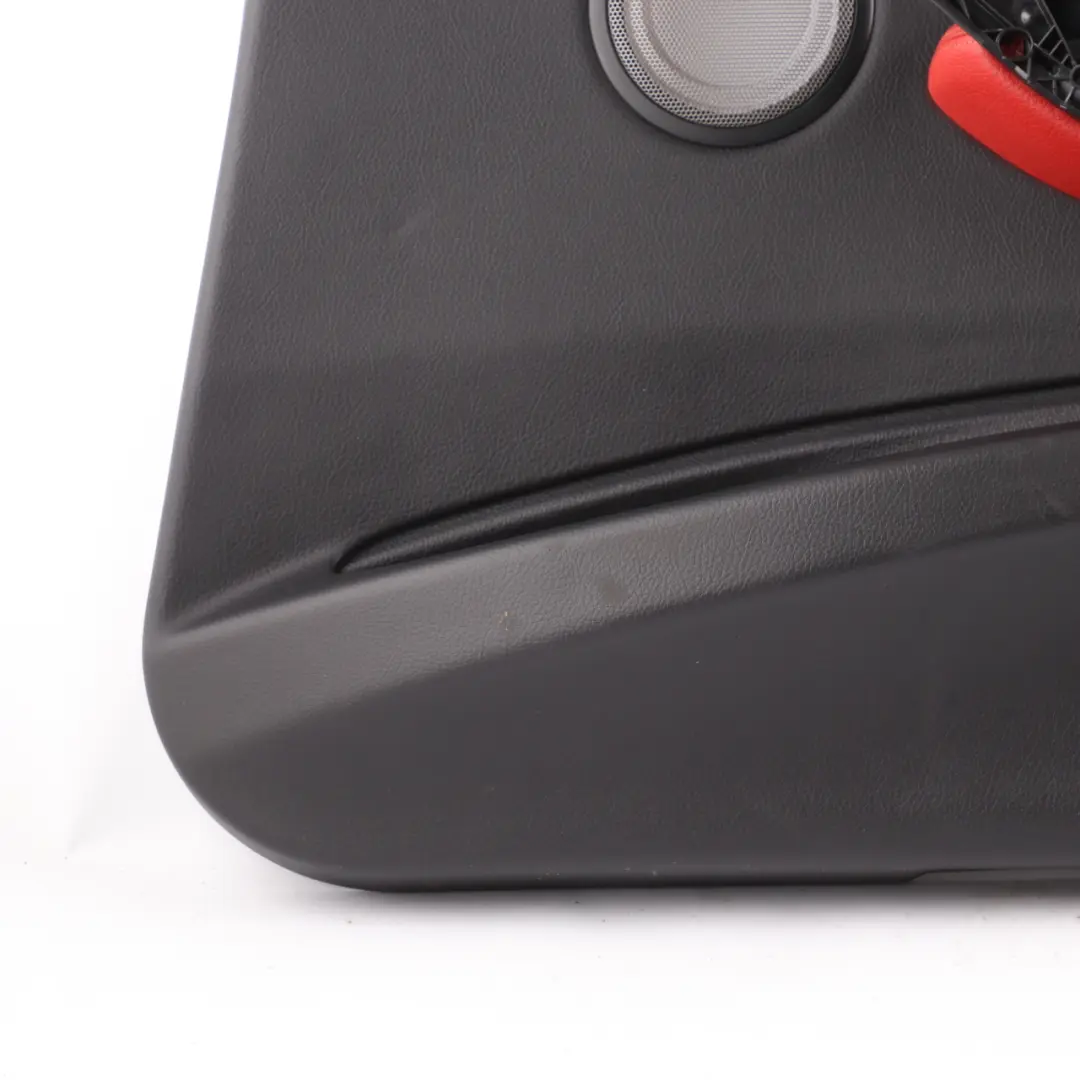 BMW F30 F31 LCI Front Right O/S Door Card Lining Panel Leather Red Black - SKU 7279200 - Part number 7279200