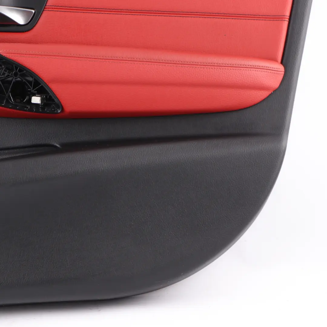 Front Right O/S Door Card Lining Panel Leather Red Black to BMW F30 F31 LCI with Part number 7279200 BMW F30 F31 LCI Front Right O/S Door Card Lining Panel Leather Red Black - SKU 7279200 - Part number 7279200
