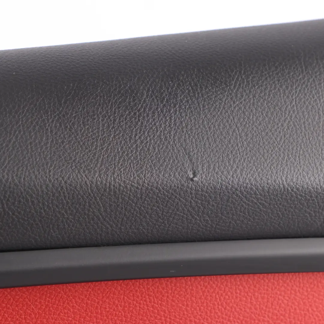 BMW F30 F31 LCI Front Right O/S Door Card Lining Panel Leather Red Black - SKU 7279200 - Part number 7279200