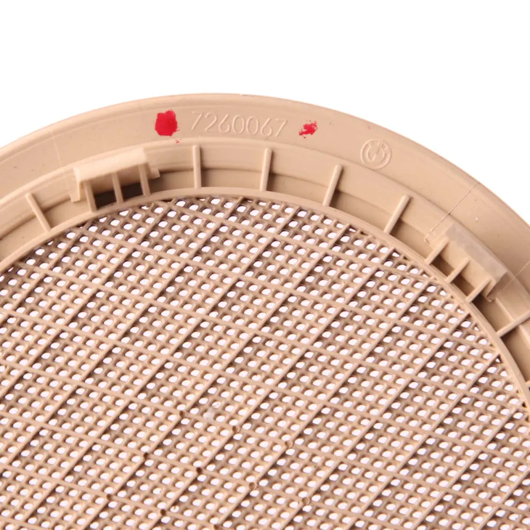 BMW 3 4 F30 F31 F32 Door Trim Speaker Cover Loudspeaker Veneto Beige 7260067 - SKU 7279318	 - Part number 7279318