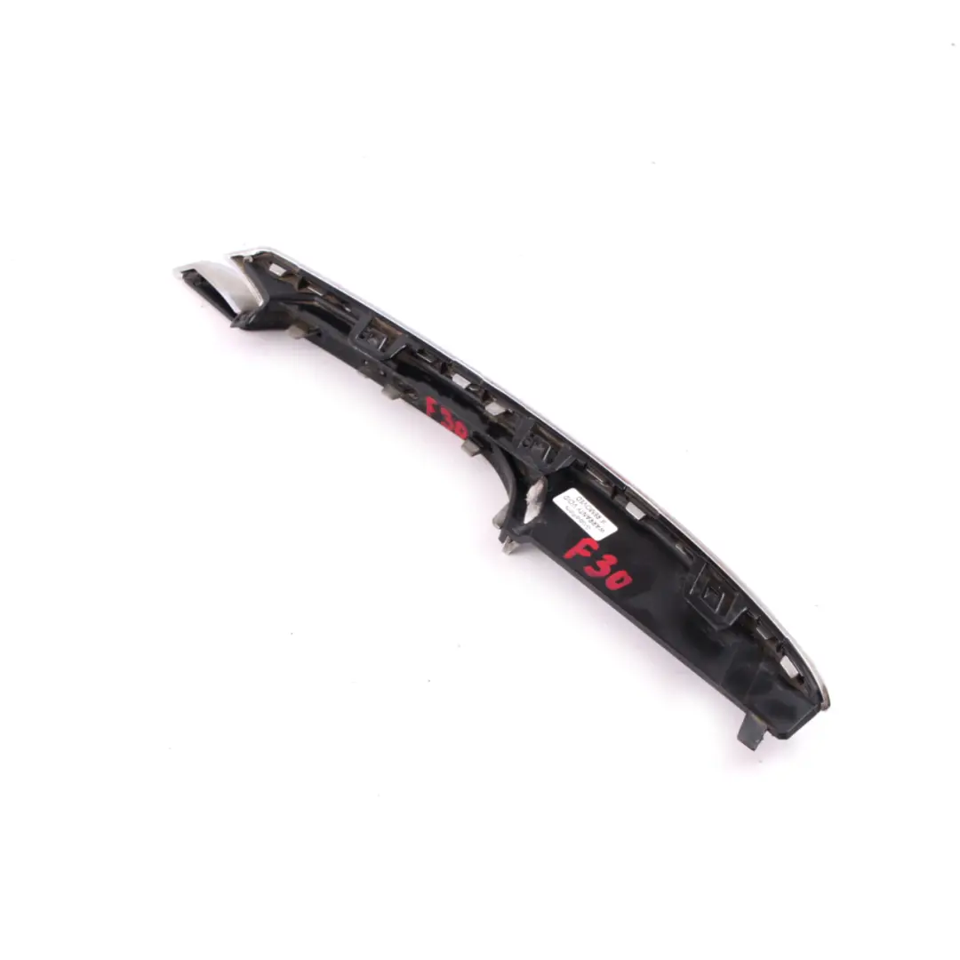 BMW F30 F31 Front Bumper Trim Strip Luxury Line Right O/S Grid Grille Chrome - SKU 7279698 - Part number 7279698