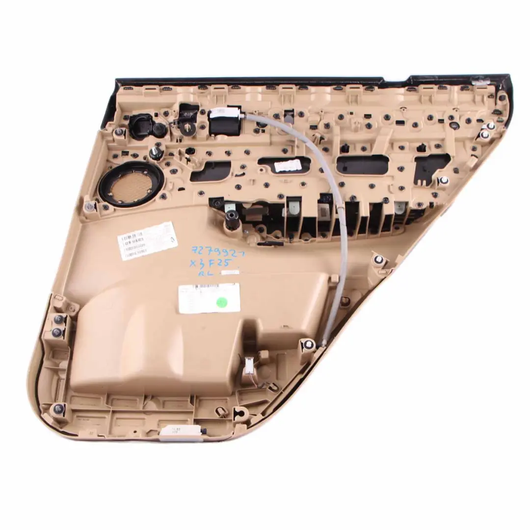  Door Card BMW X3 F25 Rear Left N/S Trim Lining Cover Leather Nevada Beige - SKU 7279921 - Part number 7279921