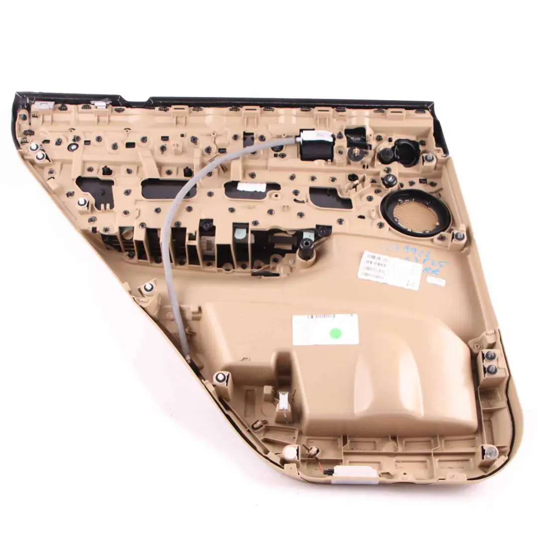  Tarjeta Puerta BMW X3 F25 Trasera Derecha Recubrimiento Forro Cuero Nevada Beige - SKU 7279922 - Número de pieza 7279922