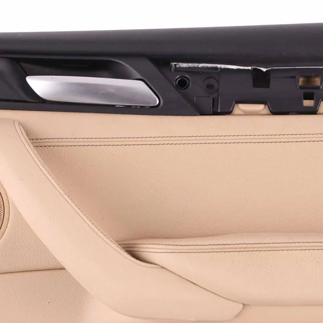  Scheda Porta BMW X3 F25 Posteriore Destra Fodera Copertura Pelle Nevada Beige - SKU 7279922 - Numero di parte 7279922