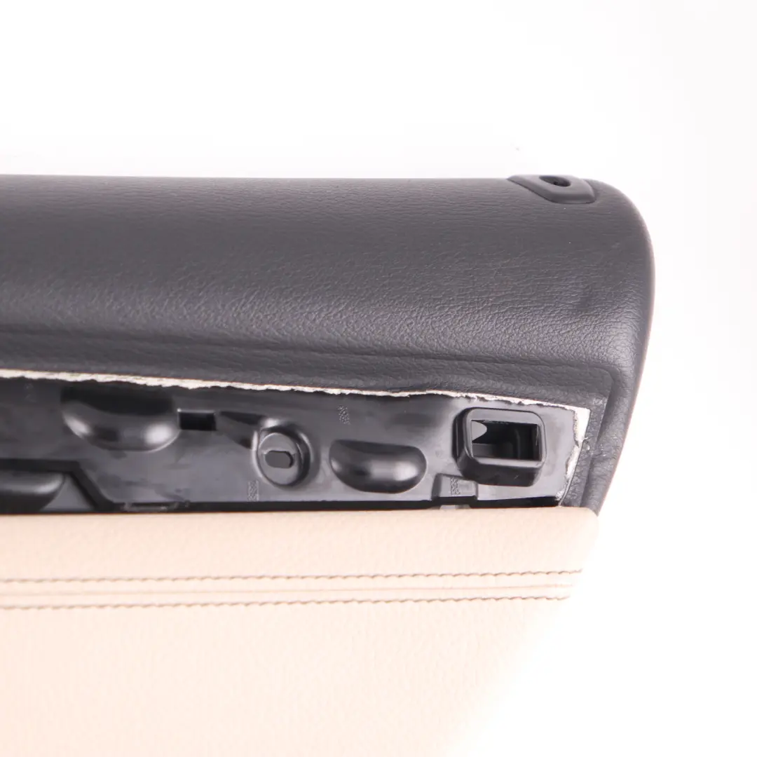 Tarjeta Puerta Trasera Derecha Forro Cubierta Cuero Nevada Oyster para BMW X3 F25 con número de pieza 7279926 BMW X3 F25 Tarjeta Puerta Trasera Derecha Forro Cubierta Cuero Nevada Oyster - SKU 7279926 - Número de pieza 7279926