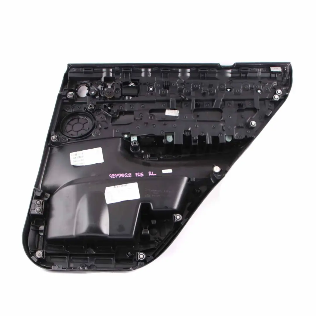  Tarjeta de Puerta BMW F25 Trasera Izquierda Forro Cubierta Cuero Nevada Negro - SKU 7279929 - Número de pieza 7279929
