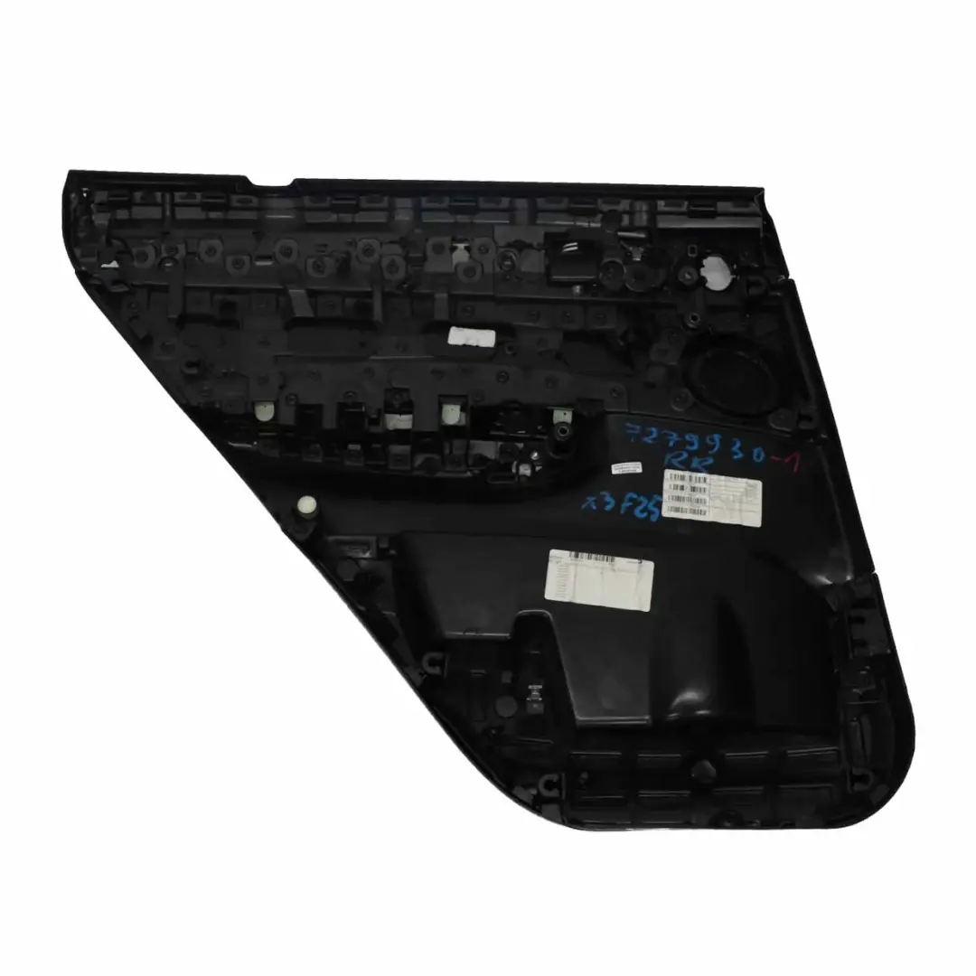 Tarjeta Puerta BMW F25 Trasero Derecha Recubrimiento Tapa Cuero Nevada Negro para con número de pieza 7279930 Tarjeta Puerta BMW F25 Trasero Derecha Recubrimiento Tapa Cuero Nevada Negro - SKU 7279930-1 - Número de pieza 7279930