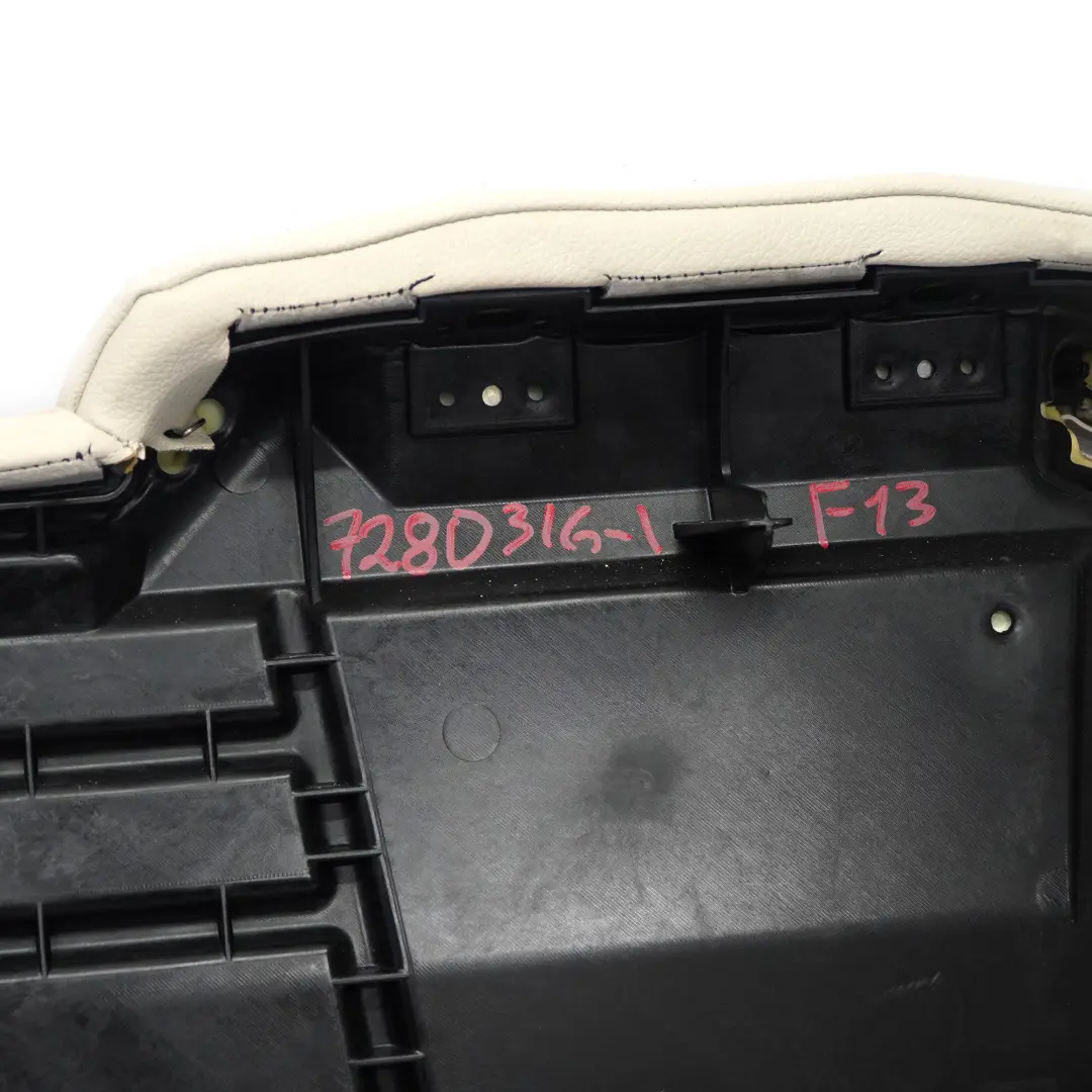  Respaldo Trasero BMW F12 F13 Asiento Interior Sofá Cuero Dakota Marfil Blanco - SKU 7280316-1 - Número de pieza 7280316