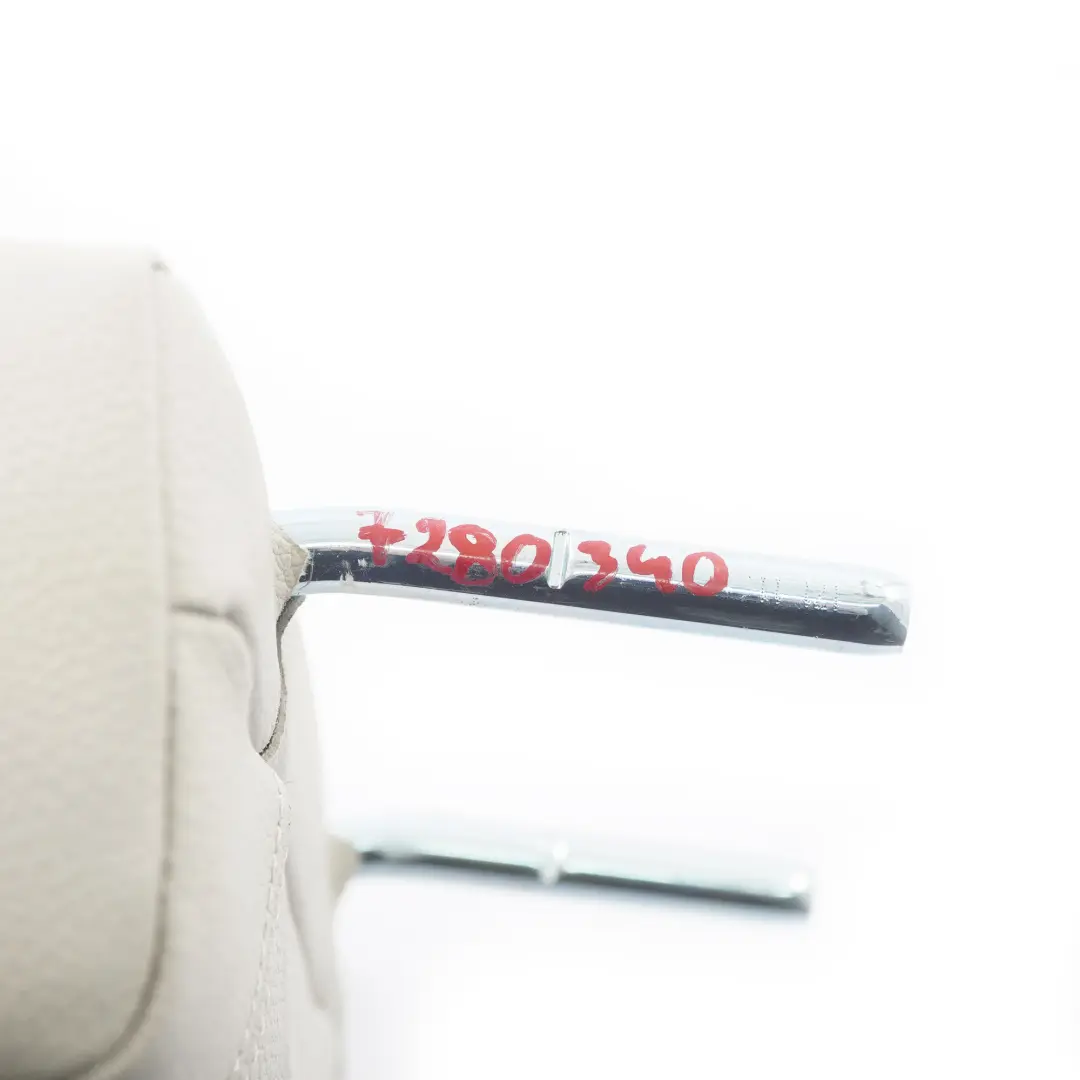 BMW F12 F13 Seat Headrest Rear Left Right N/O/S Leather Dakota White - SKU 7280340 - Part number 7280340