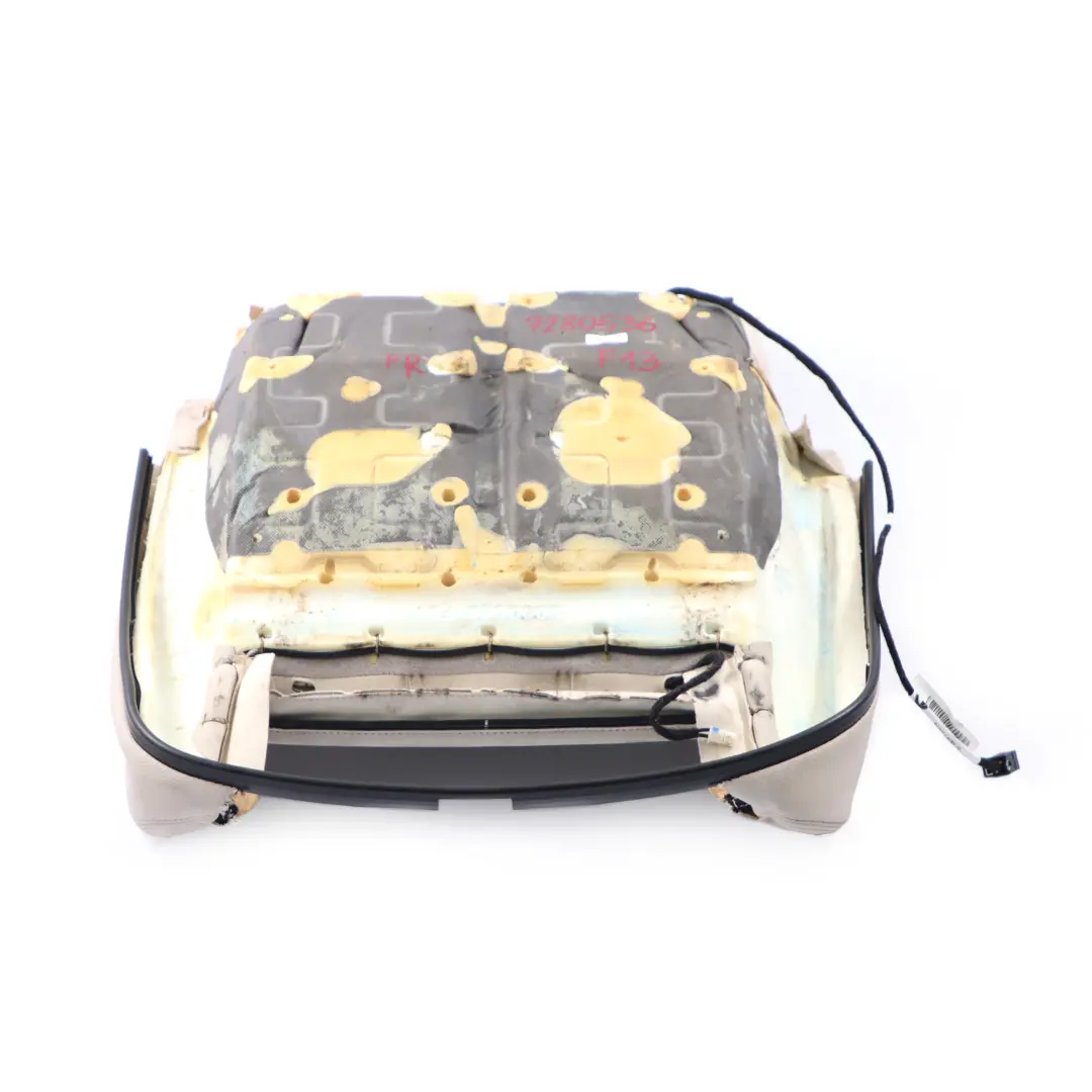 Housse de siège sport chauffante avant droite doublure cuir ivoire blanc pour BMW F12 à propos du numéro de pièce 7280536 BMW F12 Housse de siège sport chauffante avant droite doublure cuir ivoire blanc - SKU 7280536 - Numéro de pièce 7280536