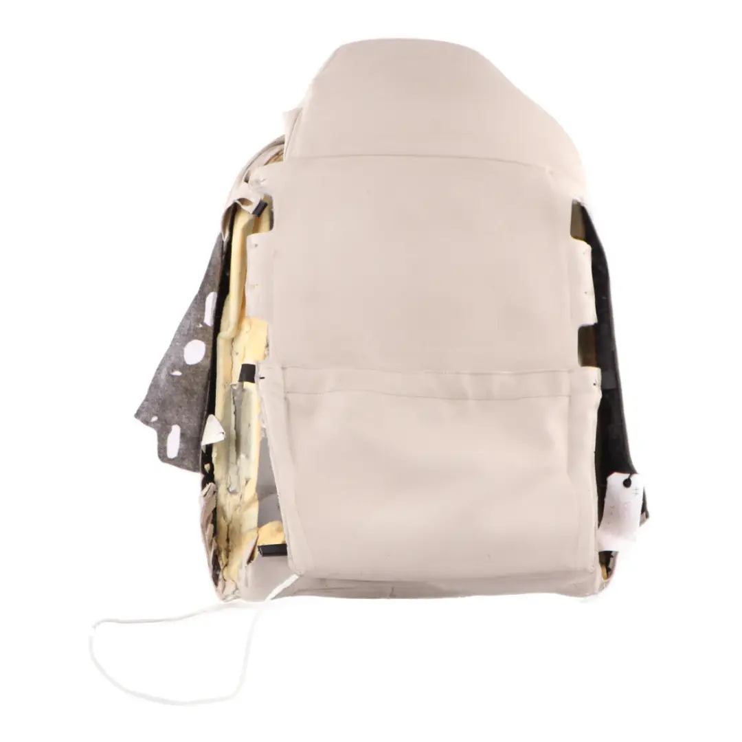 Front Sport Seat Cover Heated Left N/S Backrest Leather Ivory White to BMW F12 with Part number 7280597 BMW F12 Front Sport Seat Cover Heated Left N/S Backrest Leather Ivory White - SKU 7280597 - Part number 7280597