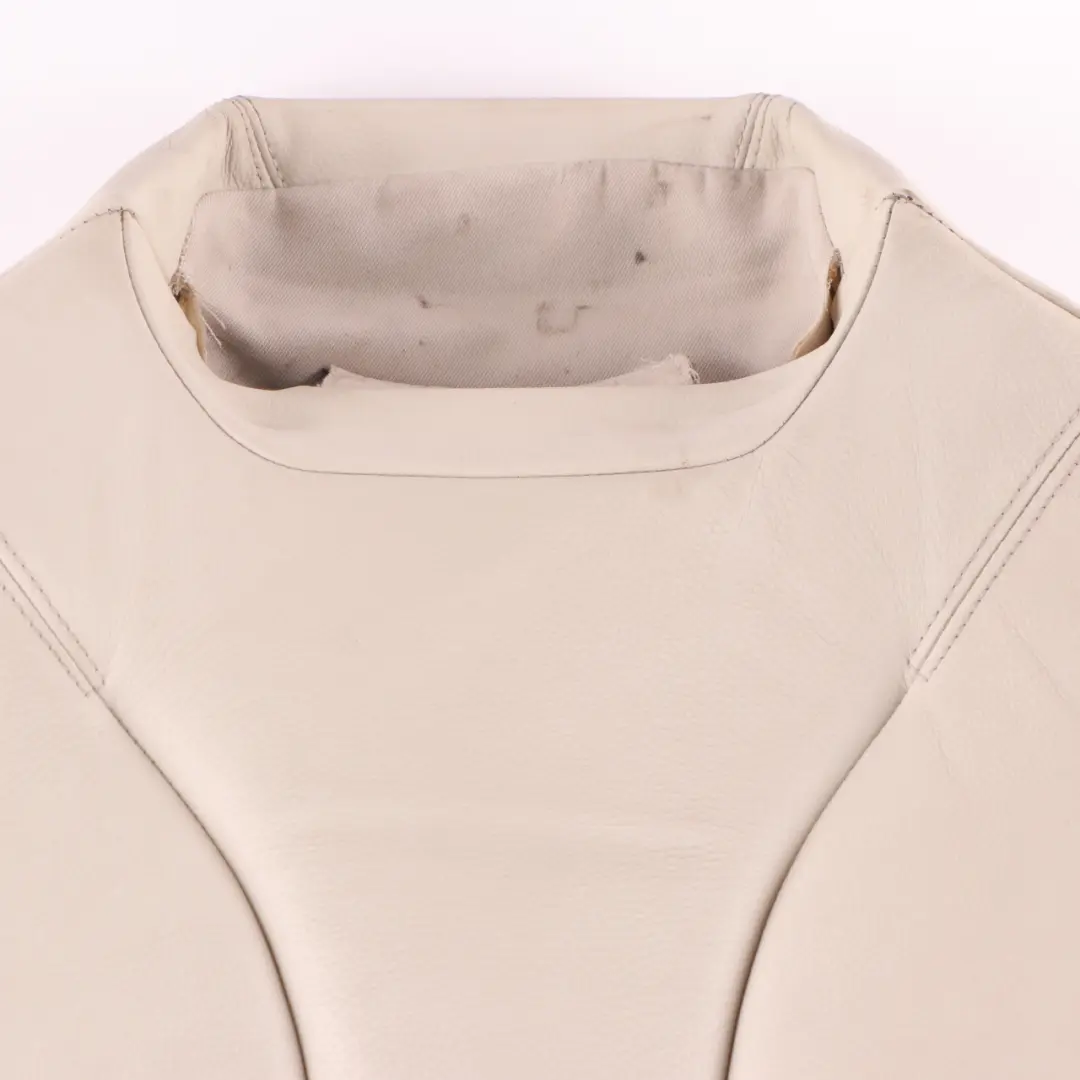 Front Sport Seat Cover Heated Left N/S Backrest Leather Ivory White to BMW F12 with Part number 7280597 BMW F12 Front Sport Seat Cover Heated Left N/S Backrest Leather Ivory White - SKU 7280597 - Part number 7280597