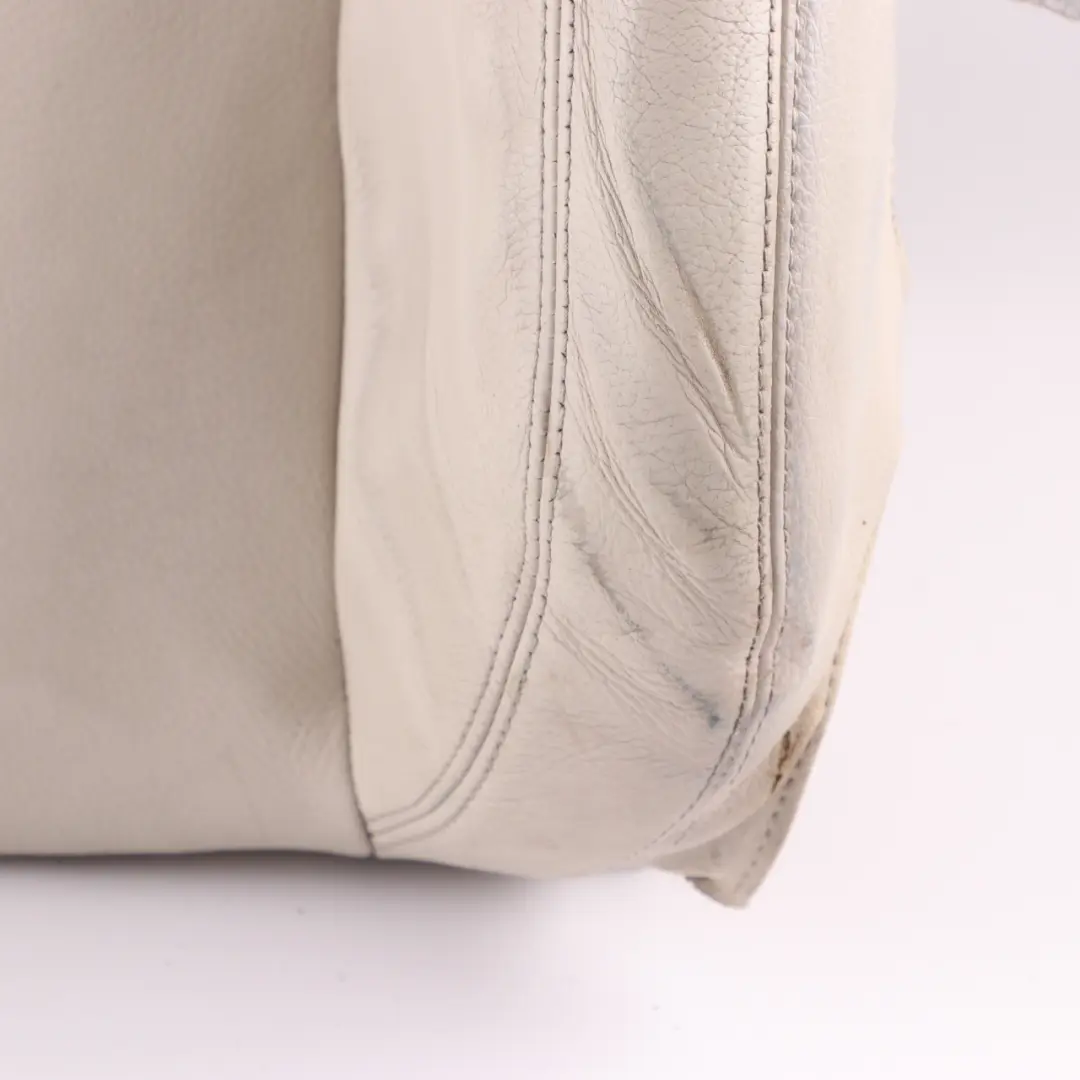 Front Sport Seat Cover Heated Left N/S Backrest Leather Ivory White to BMW F12 with Part number 7280597 BMW F12 Front Sport Seat Cover Heated Left N/S Backrest Leather Ivory White - SKU 7280597 - Part number 7280597