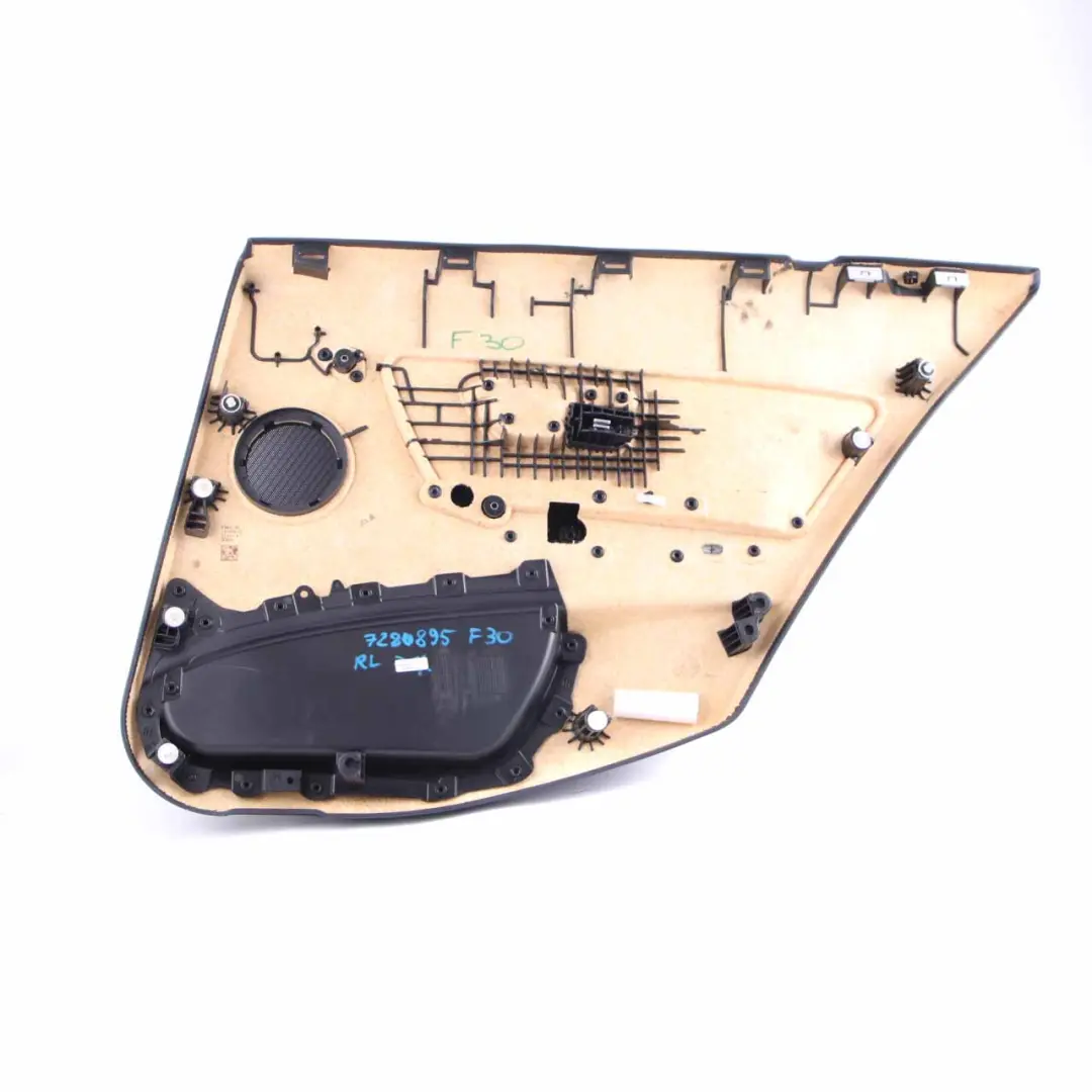 BMW 3 F30 F31 Posteriore Sinistra Scheda Porta Fodera Pannello Tessuto - SKU 7280895 - Numero di parte 7280895