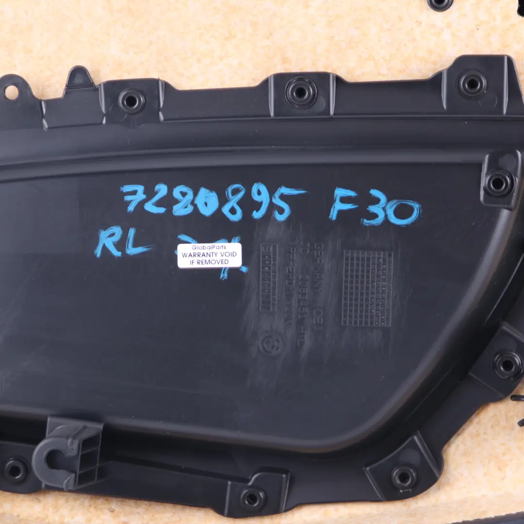 BMW 3 F30 F31 Hinten Links Tür Karte Verkleidung Panel Stoff Move Anthrazit - SKU 7280895 - Teilenummer 7280895