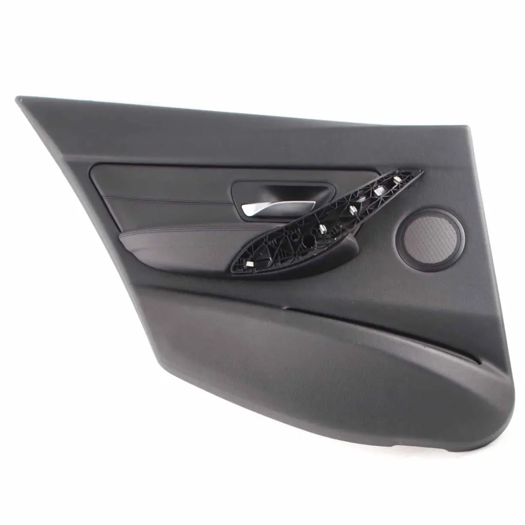 Door Card Rear Left N/S Door Trim Panel Lining Black Leather to BMW F30 F31 with Part number 7280903 BMW F30 F31 Door Card Rear Left N/S Door Trim Panel Lining Black Leather - SKU 7280903-1 - Part number 7280903