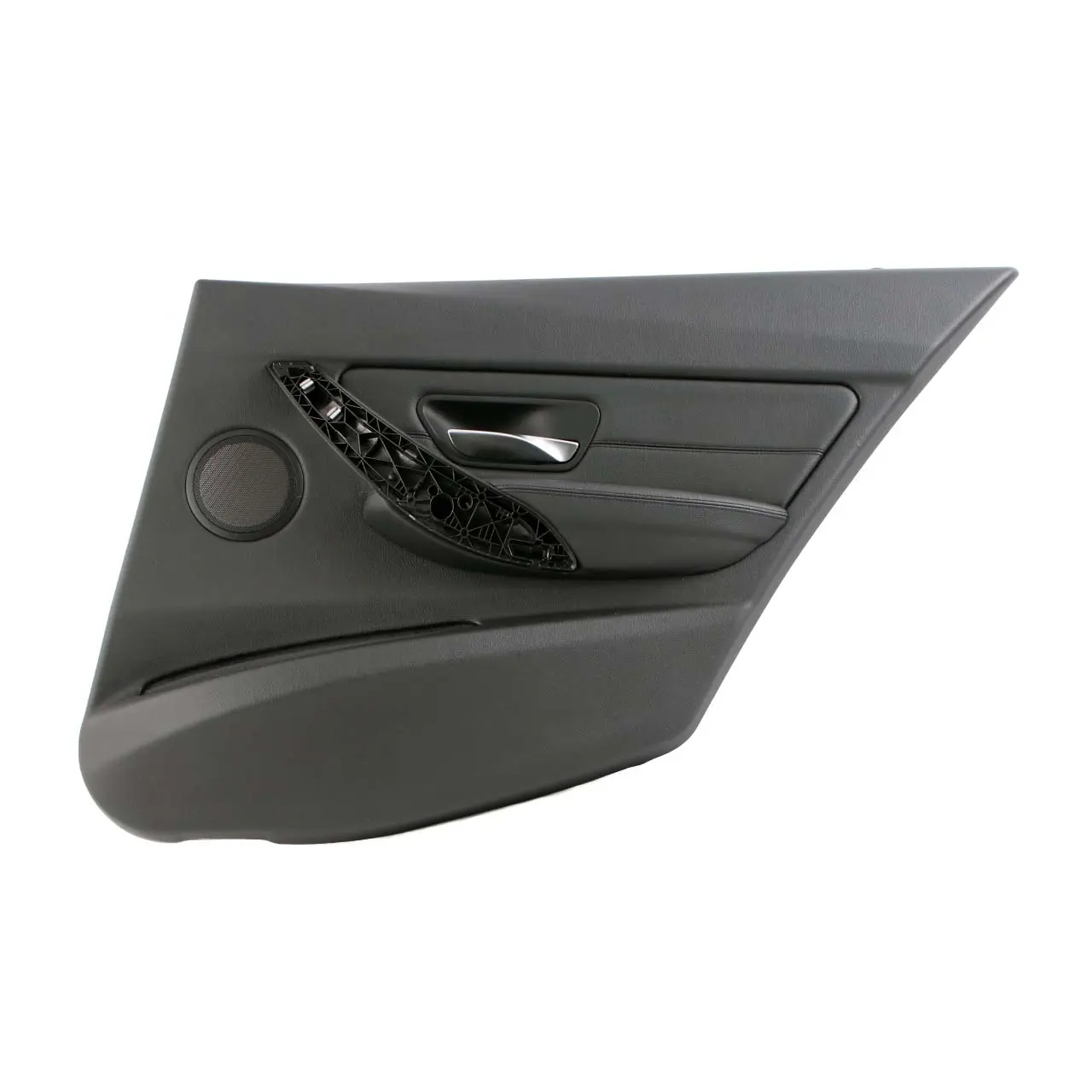 BMW F30 F31 Scheda Porta Posteriore Destra Fodera Pannello Pelle Nera Dakota
