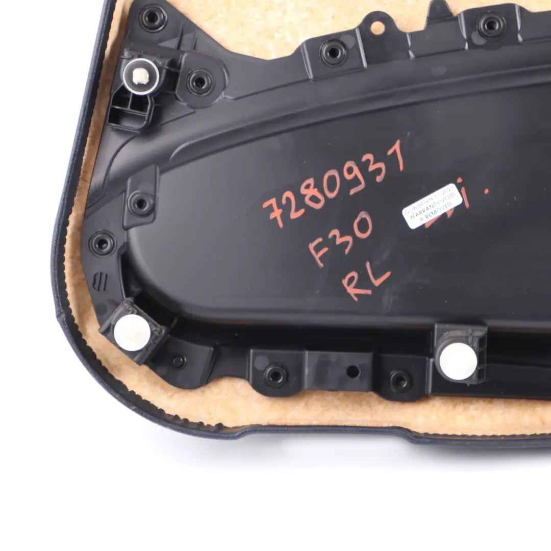 BMW F30 F31 Door Card Rear Left N/S Door Lining Panel Fabric Anthracite Grey - SKU 7280931 - Part number 7280931