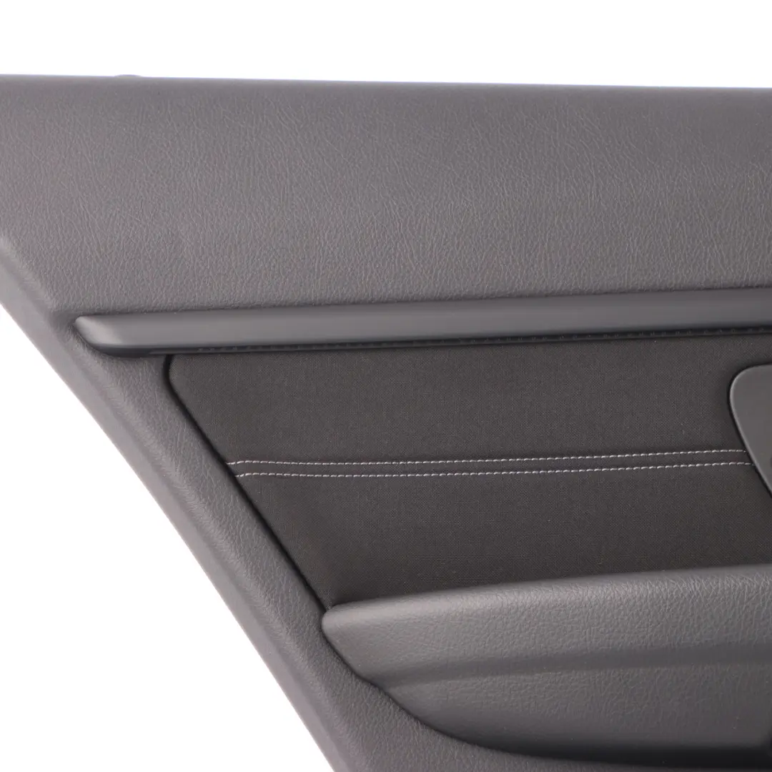 BMW F30 F31 Door Card Rear Left N/S Door Lining Panel Fabric Anthracite Grey - SKU 7280931 - Part number 7280931