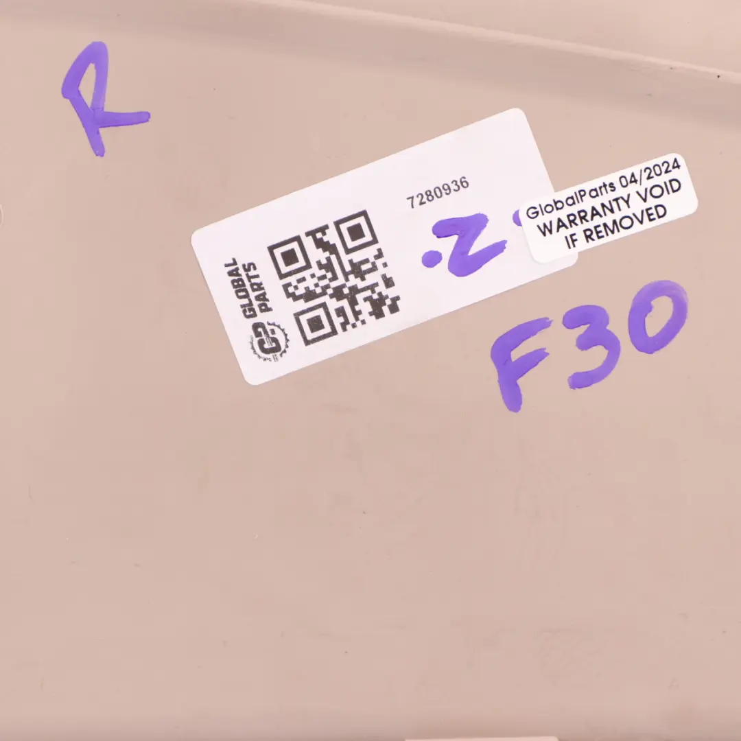 Door Card Rear Right O/S Door Lining Panel Cloth Fabric Oyster to BMW F30 F31 with Part number 7280936 BMW F30 F31 Door Card Rear Right O/S Door Lining Panel Cloth Fabric Oyster - SKU 7280936 - Part number 7280936