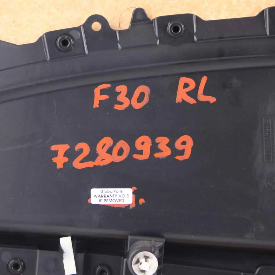 BMW 3 Series F30 F31 Rear Left N/S Door Card Lining Panel Black Leather - SKU 7280939 - Part number 7280939