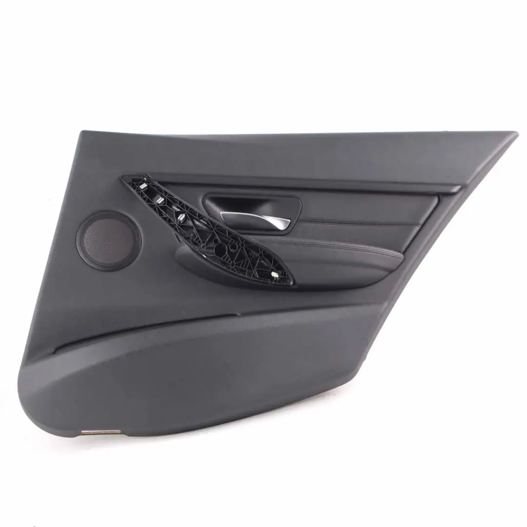 Right O/S Door Card Lining Panel Black Leather to BMW 3 Series F30 F31 Rear with Part number 7280940 BMW 3 Series F30 F31 Rear Right O/S Door Card Lining Panel Black Leather - SKU 7280940 - Part number 7280940