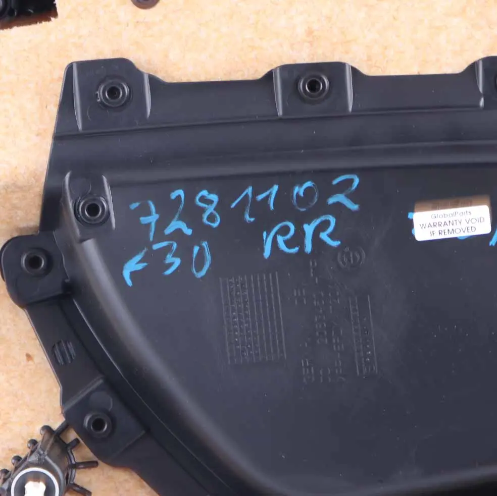 Right O/S Door Card Lining Panel Black Leather to BMW 3 Series F30 F31 Rear with Part number 7280940 BMW 3 Series F30 F31 Rear Right O/S Door Card Lining Panel Black Leather - SKU 7280940 - Part number 7280940