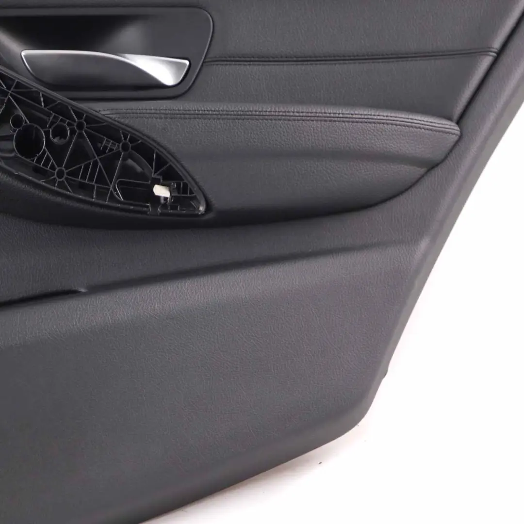 Right O/S Door Card Lining Panel Black Leather to BMW 3 Series F30 F31 Rear with Part number 7280940 BMW 3 Series F30 F31 Rear Right O/S Door Card Lining Panel Black Leather - SKU 7280940 - Part number 7280940
