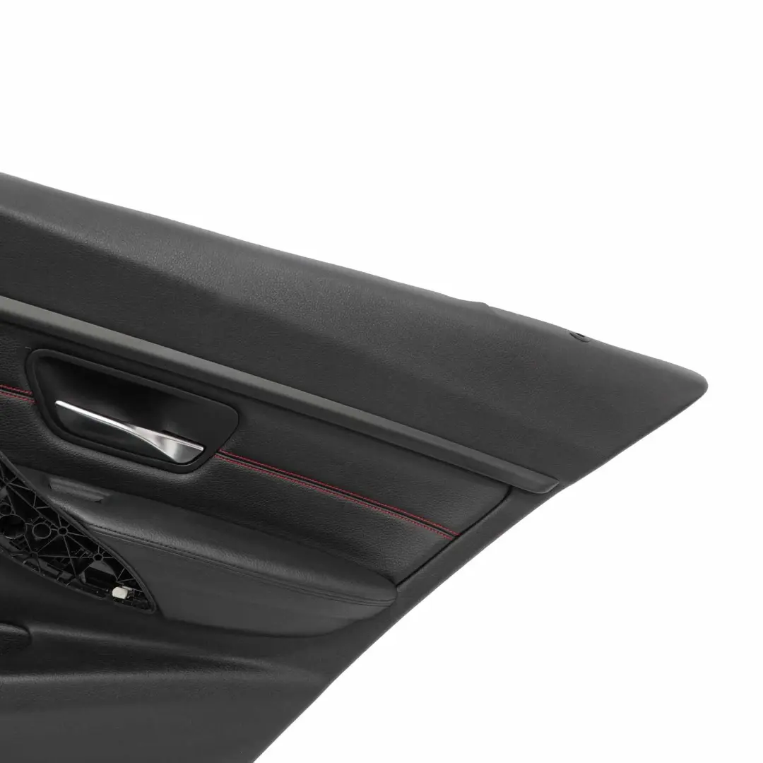 BMW F30 Tarjeta de Puerta Trasera Derecha O/S Forro Panel Negro Cuero - SKU 7280942 - Número de pieza 7280942