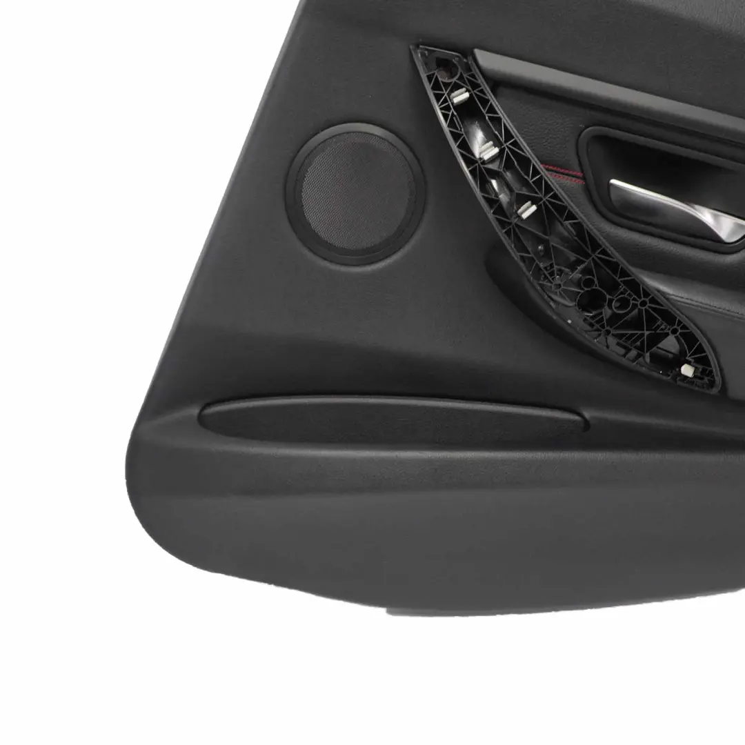 BMW F30 Scheda Porta Posteriore Destra Fodera Pannello Trim Pelle Nera - SKU 7280942 - Numero di parte 7280942