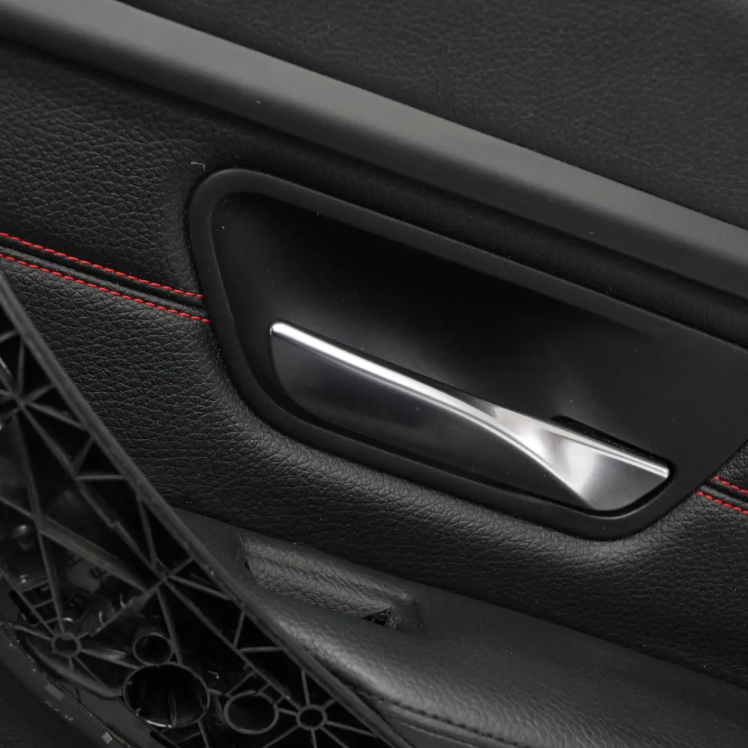 BMW F30 Carte de Porte Arrière Droite Panneau de Garniture Noir Cuir - SKU 7280942 - Numéro de pièce 7280942