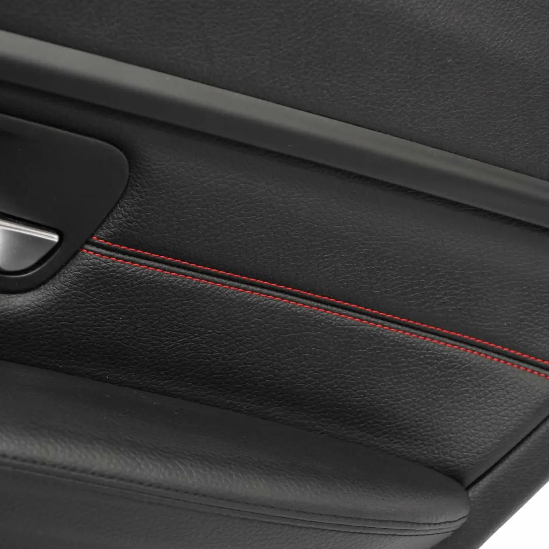 BMW F30 F31 Türverkleidung Abdeckung Hinten Rechts Leder Schwarz Rot - SKU 7280942 - Teilenummer 7280942
