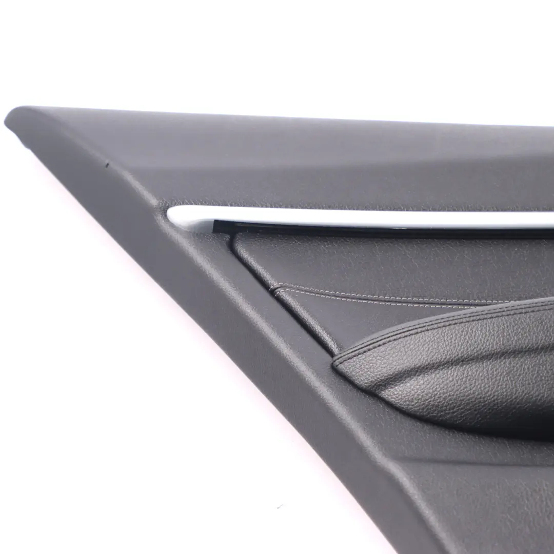 BMW F30 F31 Carte de Porte Arrière Gauche Panneau de Porte Cuir Noir Oyster - SKU 7280943-1 - Numéro de pièce 7280943