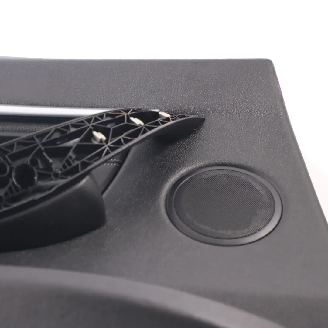 Tarjeta de puerta trasera izquierda puerta de cuero Negro Oyster para BMW F30 F31 con número de pieza 7280943 BMW F30 F31 Tarjeta de puerta trasera izquierda puerta de cuero Negro Oyster - SKU 7280943-1 - Número de pieza 7280943