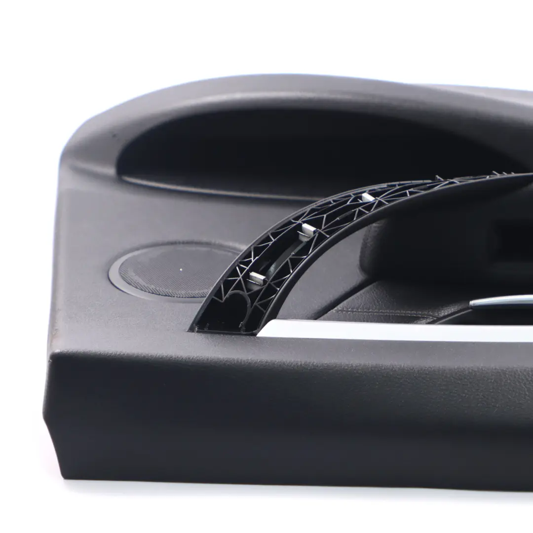 Tarjeta de puerta trasera izquierda puerta de cuero Negro Oyster para BMW F30 F31 con número de pieza 7280943 BMW F30 F31 Tarjeta de puerta trasera izquierda puerta de cuero Negro Oyster - SKU 7280943-1 - Número de pieza 7280943