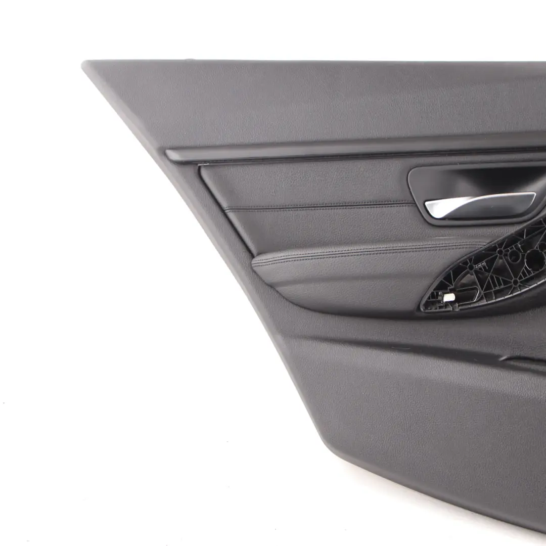 Door Card Rear Left N/S Lining Panel Leather Dakota Black to BMW F30 F31 with Part number 7281017 BMW F30 F31 Door Card Rear Left N/S Lining Panel Leather Dakota Black - SKU 7281017-1 - Part number 7281017