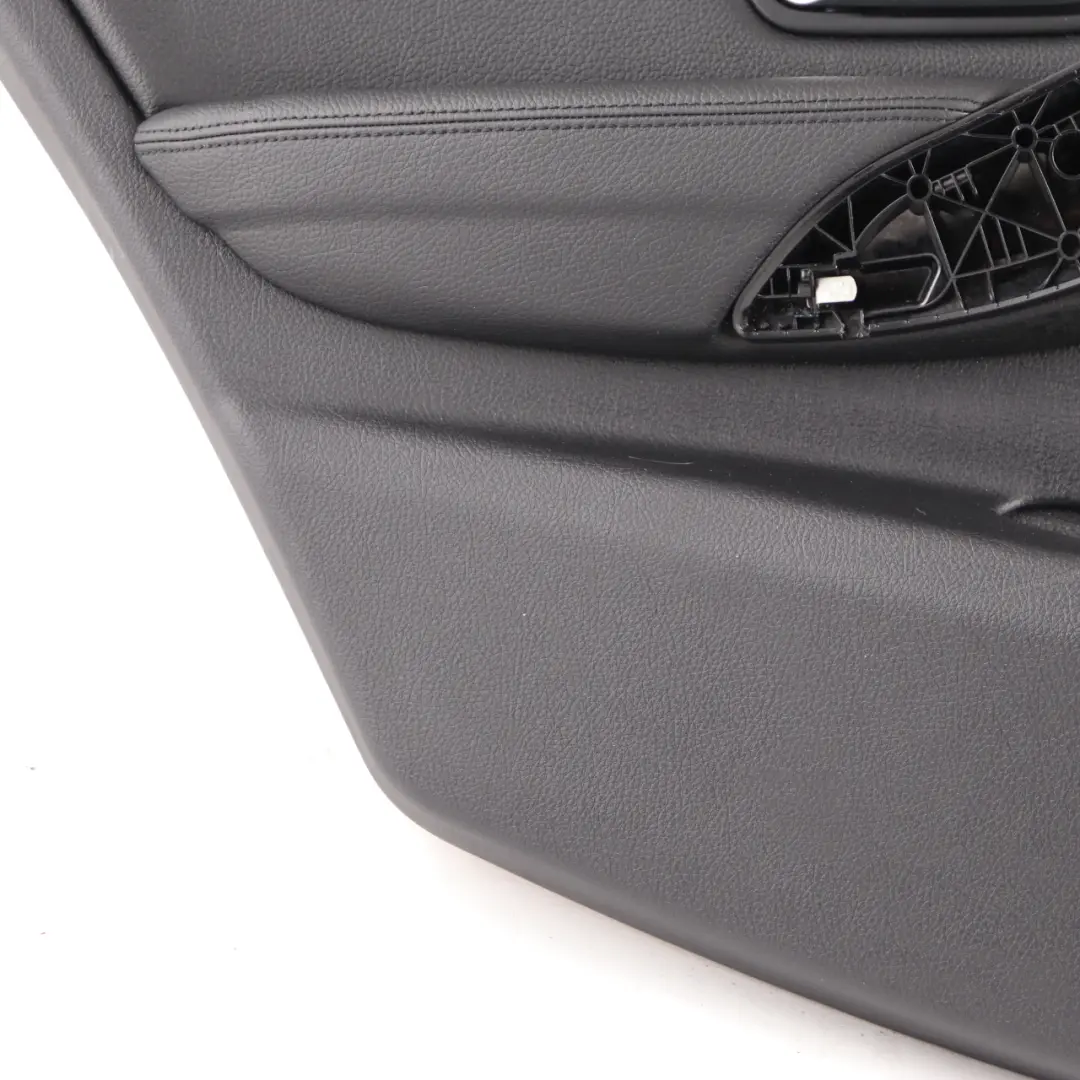 Door Card Rear Left N/S Lining Panel Leather Dakota Black to BMW F30 F31 with Part number 7281017 BMW F30 F31 Door Card Rear Left N/S Lining Panel Leather Dakota Black - SKU 7281017-1 - Part number 7281017