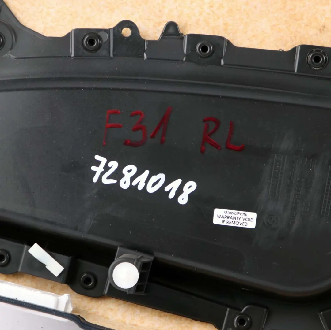 BMW F30 F31 Panel Forro Puerta Trasera Izquierda Cuero Dakota Negro - SKU 7281017 - Número de pieza 7281017
