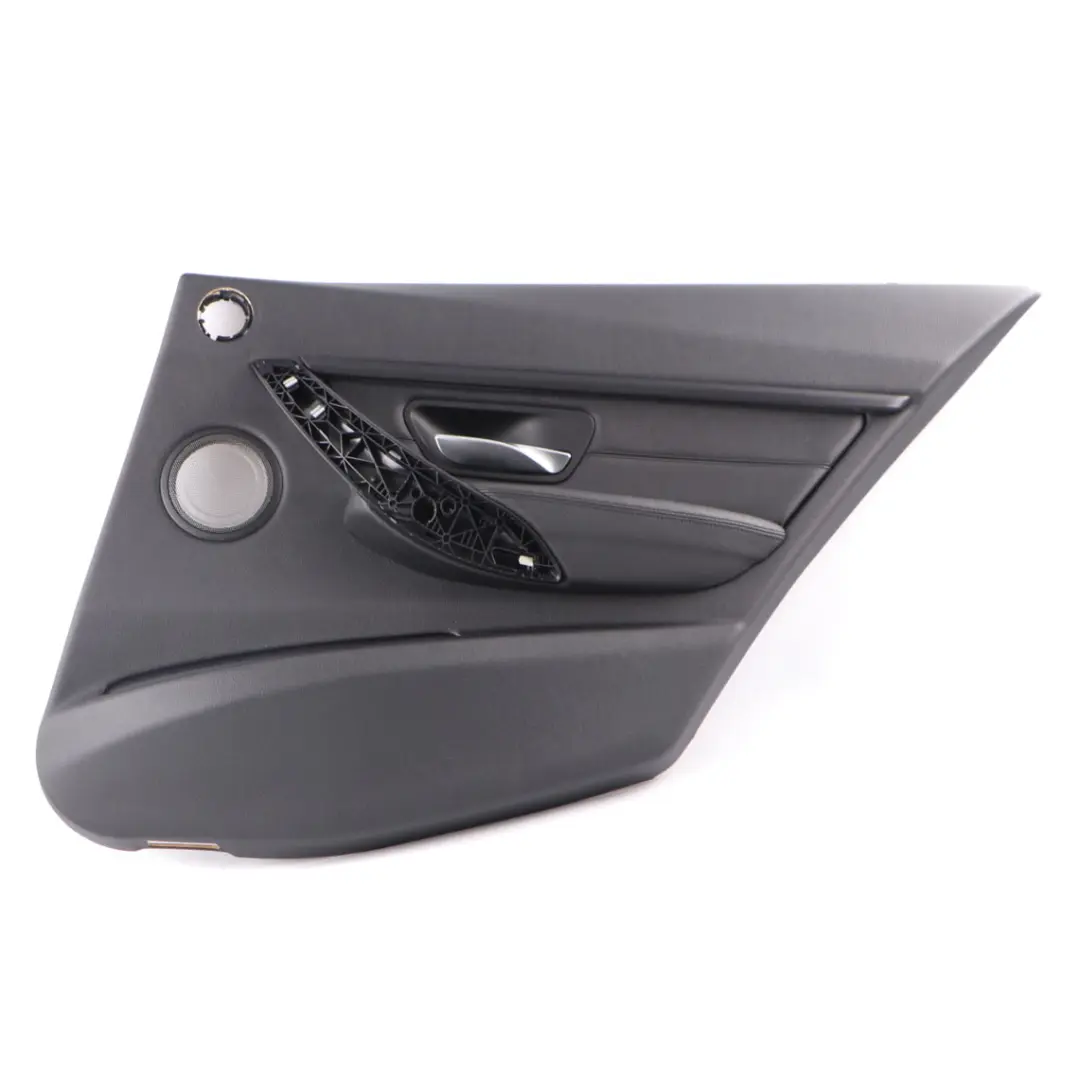 Right O/S Door Card Lining Panel Leather Dakota Black to BMW F30 F31 Rear with Part number 7281018 BMW F30 F31 Rear Right O/S Door Card Lining Panel Leather Dakota Black - SKU 7281018-2 - Part number 7281018