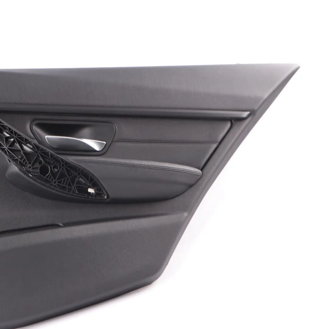 BMW F30 F31 Rear Right O/S Door Card Lining Panel Leather Dakota Black - SKU 7281018-2 - Part number 7281018