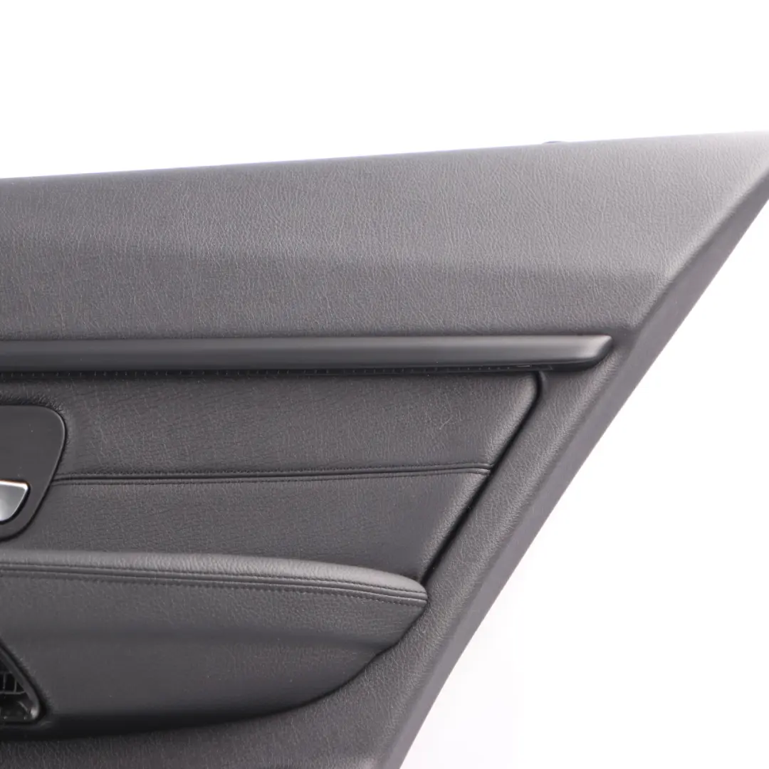 BMW F30 F31 Rear Right O/S Door Card Lining Panel Leather Dakota Black - SKU 7281018-2 - Part number 7281018