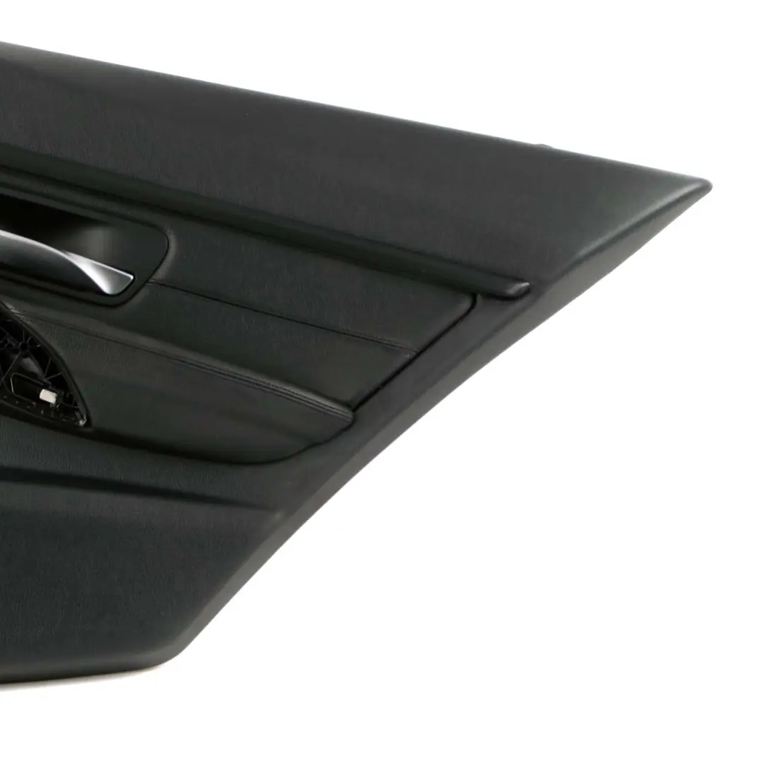 BMW F30 F31 Hinten Rechts Türkarte Verkleidung Leder Dakota Schwarz - SKU 7281018 - Teilenummer 7281018