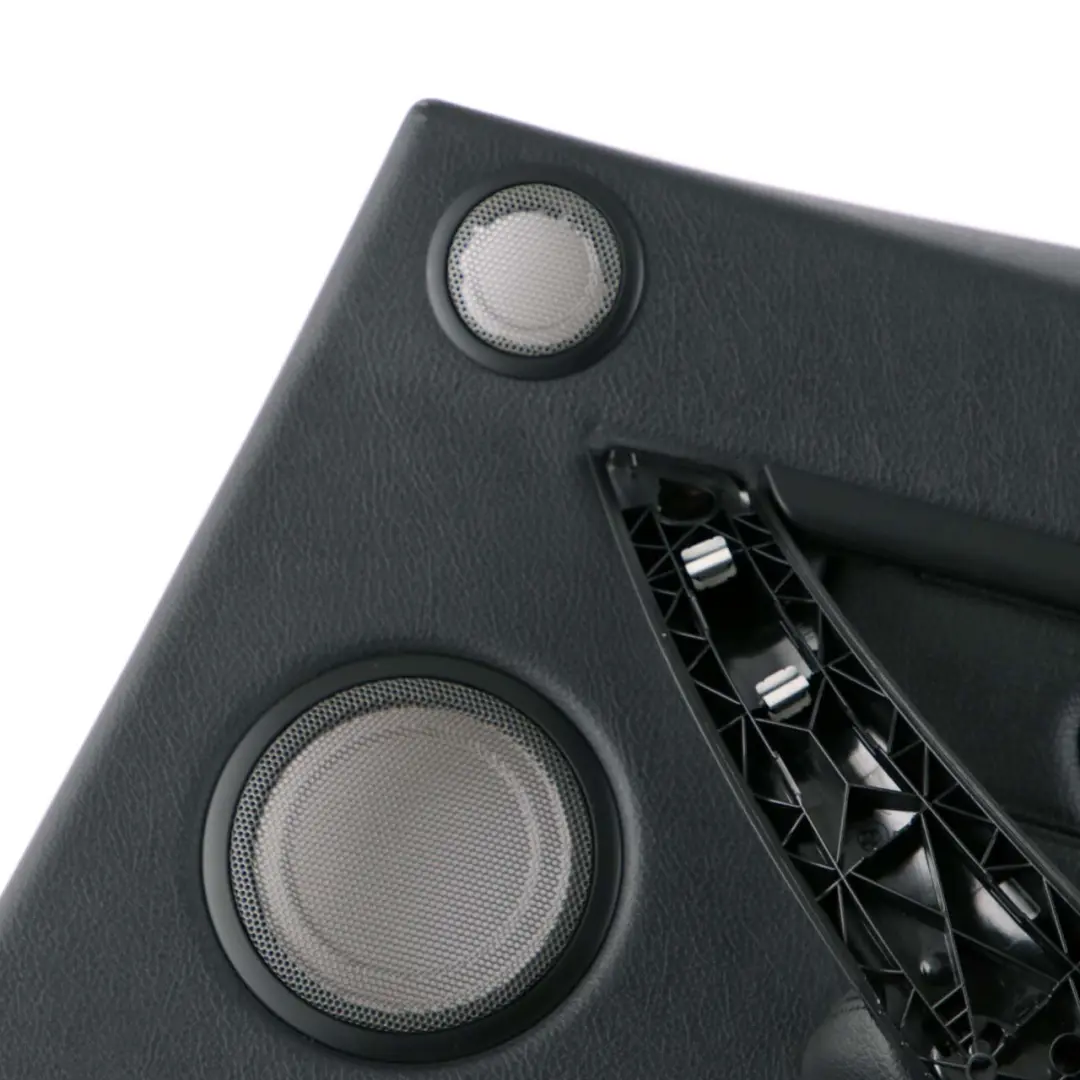 Trasera Derecha Tarjeta Puerta Panel Cuero Dakota Negro para BMW F30 F31 con número de pieza 7281018 BMW F30 F31 Trasera Derecha Tarjeta Puerta Panel Cuero Dakota Negro - SKU 7281018 - Número de pieza 7281018