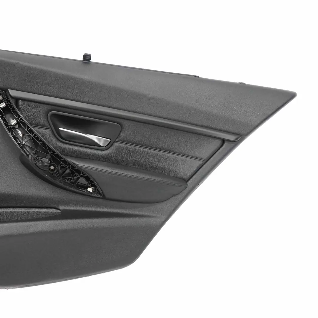  £BMW F30 Door Card Rear Right O/S Lining Trim Panel Roller Blind Black Leather - SKU 7281102 - Part number 7281102
