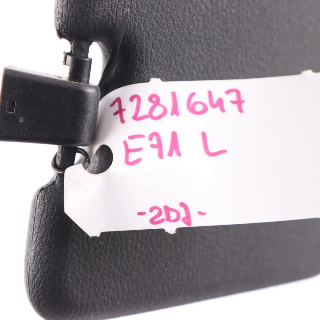 Visera parasol Espejo de maquillaje Izquierda Negro para BMW X6 E71 con número de pieza 7281647 BMW X6 E71 Visera parasol Espejo de maquillaje Izquierda Negro - SKU 7281647 - Número de pieza 7281647