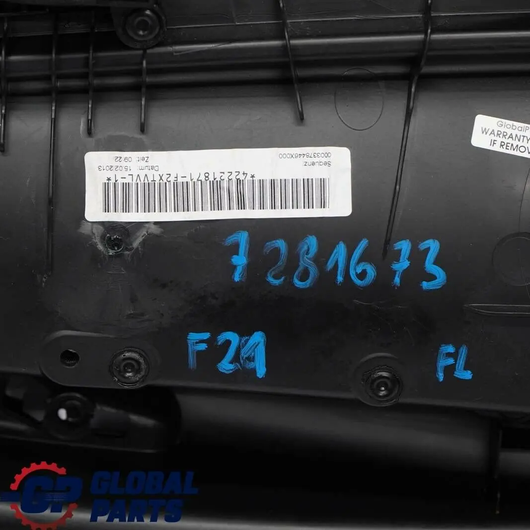BMW 1 2 Series F21 F22 Front Left N/S Door Lining Card Fabric Move Anthracite - SKU 7281673 - Part number 7281673