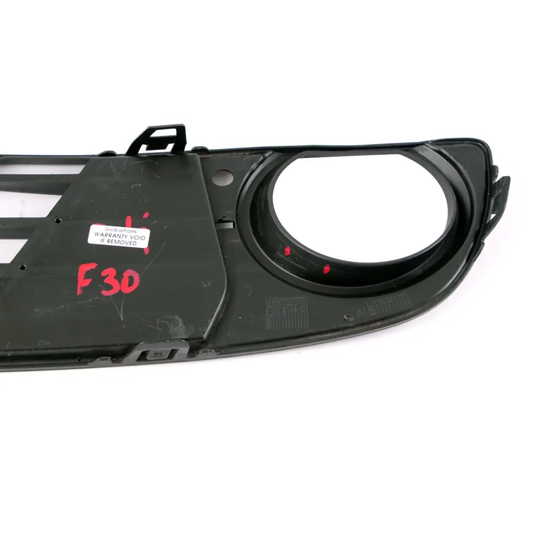 BMW F30 F31 Front Bumper Partially Open Grid Grille Right O/S Black - SKU 7281918 - Part number 7281918