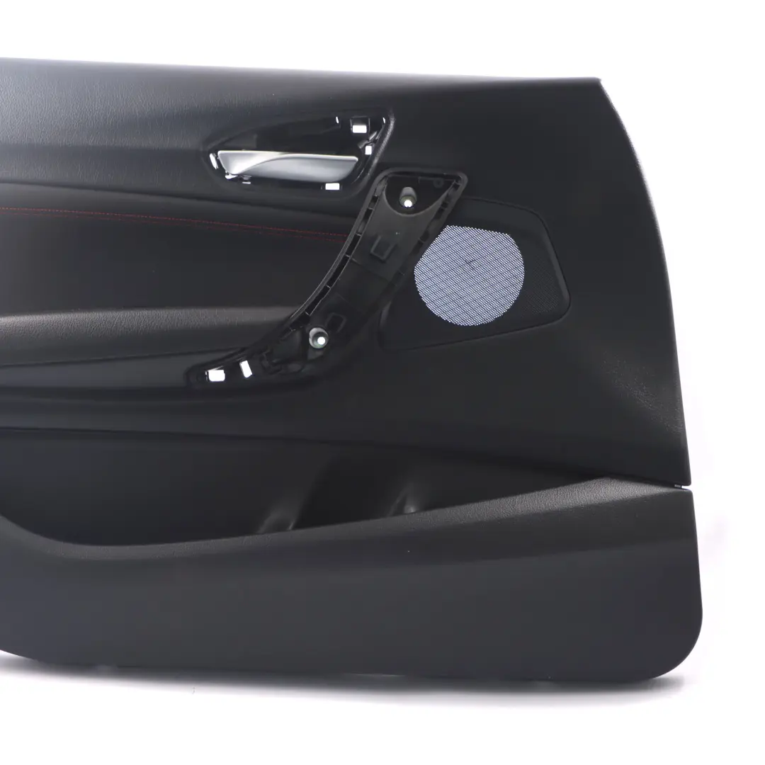 Delantero Izquierdo Forro Puerta Tarjeta Tela Negro Rojo para BMW F20 con número de pieza 7282801 BMW F20 Delantero Izquierdo Forro Puerta Tarjeta Tela Negro Rojo - SKU 7282801-1 - Número de pieza 7282801